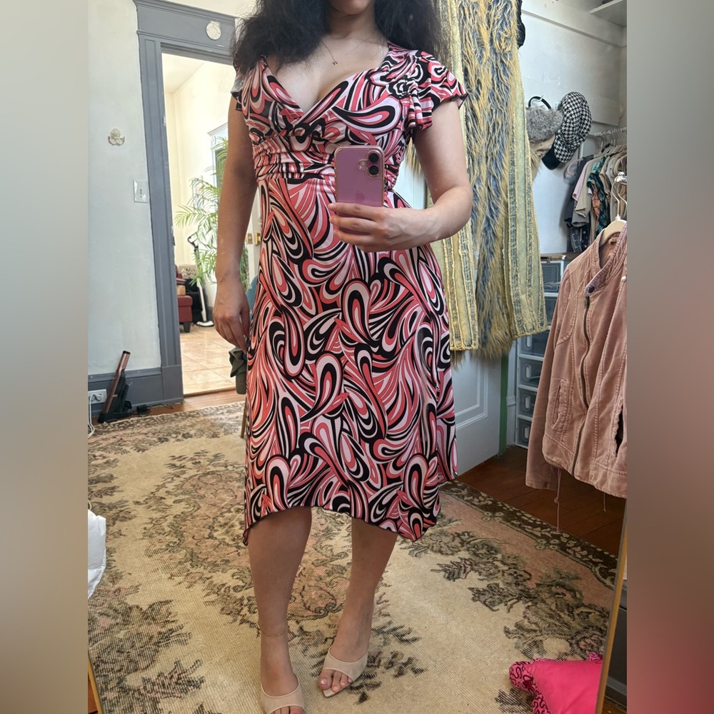 Y2KDress with Swirl Pattern
